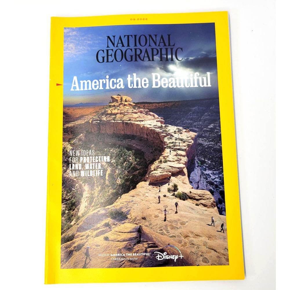 National Geographic Magazine America the Beautiful September 2022 Yellow OS